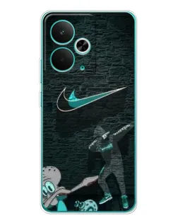 Чехол для Realme 14T с картинкой «Спортивный арт Nike»
