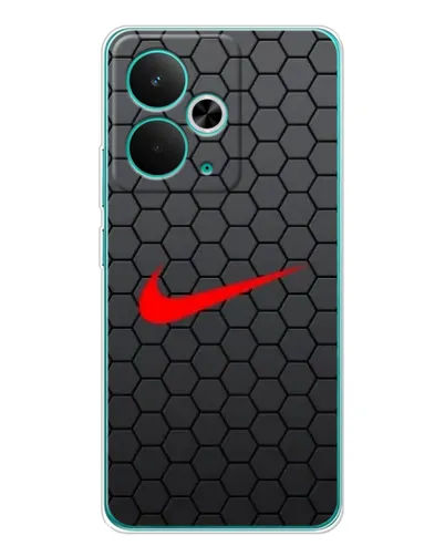Чехол для Realme 14T с картинкой «Nike — карбоновая сетка» Чехол для Realme 14T с картинкой «Nike — карбоновая сетка»