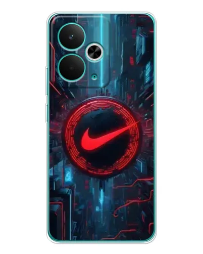Чехол для Realme 14T с картинкой «Техногенный стиль Nike» Чехол для Realme 14T с картинкой «Техногенный стиль Nike»