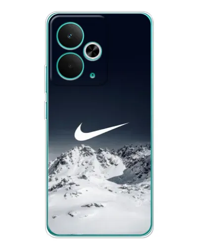 Чехол для Realme 14T с картинкой «Nike — зимние горы» Чехол для Realme 14T с картинкой «Nike — зимние горы»