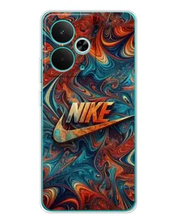 Чехол для Realme 14T с картинкой «Nike в абстракции»