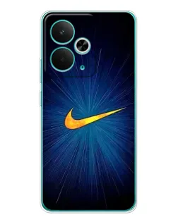 Чехол для Realme 14T с картинкой «Синий пульс Nike»