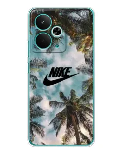 Чехол для Realme 14T с картинкой «Тропический принт Nike»