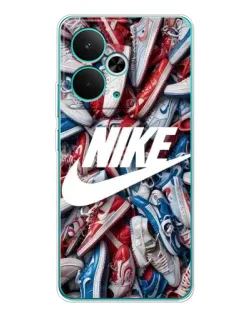 Чехол для Realme 14T с картинкой «Коллаж кроссовок Найк»