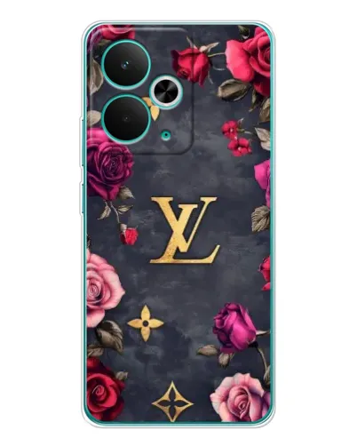 Чехол для Realme 14T с картинкой «Цветочный Louis Vuitton»