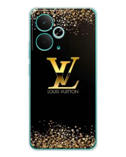 Чехол для Realme 14T с картинкой «LV — золотые искры»