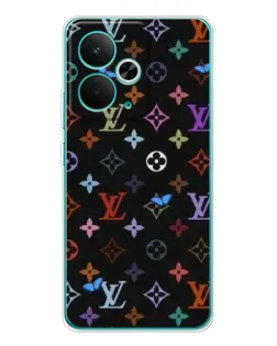 Чехол для Realme 14T с картинкой «Цветная монограмма LV»