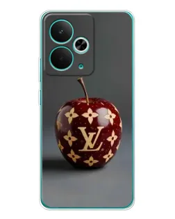 Чехол для Realme 14T с картинкой «Красное яблоко LV»