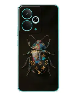 Чехол для Realme 14T с картинкой «LV — мраморный принт»