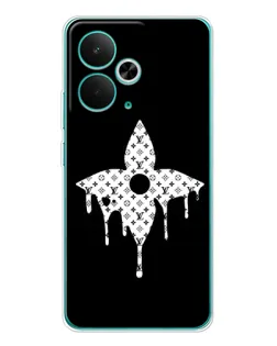 Чехол для Realme 14T с картинкой «Цветочная монограмма»