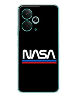 Чехол для Realme 14T с картинкой «NASA — классика Red Blue»