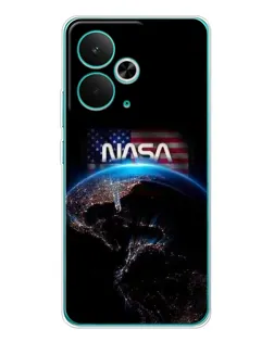 Чехол для Realme 14T с картинкой «Земля из космоса NASA»