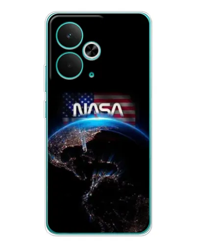 Чехол для Realme 14T с картинкой «Земля из космоса NASA»