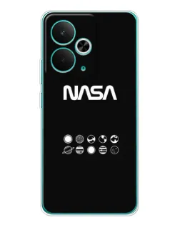 Чехол для Realme 14T с картинкой «NASA — технический принт»
