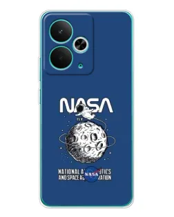 Чехол для Realme 14T с картинкой «NASA — лунная миссия»