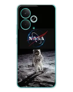 Чехол для Realme 14T с картинкой «Астронавт на Луне»