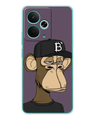 Чехол для Realme 14T с картинкой «Bored Ape в кепке»