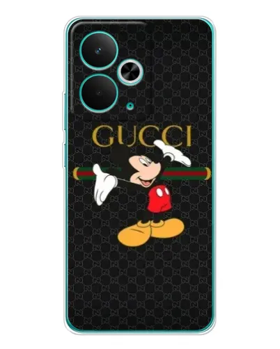 Чехол для Realme 14T с картинкой «Микки Маус Gucci»
