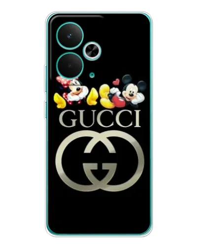 Чехол для Realme 14T с картинкой «Gucci — герои Disney»