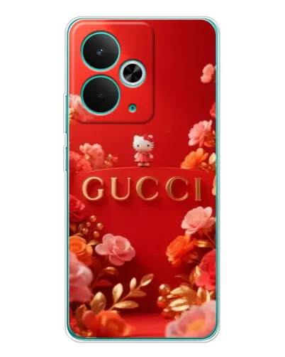 Чехол для Realme 14T с картинкой «Gucci — золотой сад»