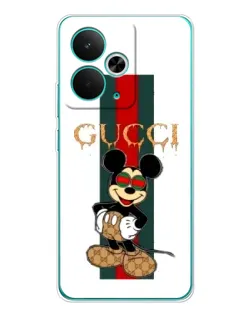Чехол для Realme 14T с картинкой «Микки Маус Gucci — полосы» Чехол для Realme 14T с картинкой «Микки Маус Gucci — полосы»
