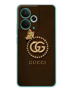 Чехол для Realme 14T с картинкой «Gucci — золотая бабочка» Чехол для Realme 14T с картинкой «Gucci — золотая бабочка»
