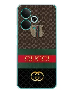 Чехол для Realme 14T с картинкой «Gucci — брендированный десерт» Чехол для Realme 14T с картинкой «Gucci — брендированный десерт»