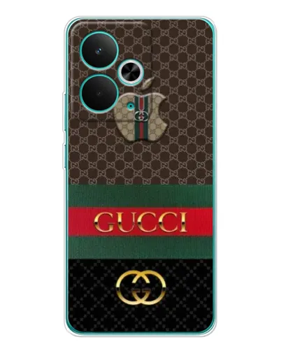 Чехол для Realme 14T с картинкой «Gucci — брендированный десерт»