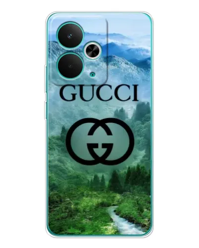 Чехол для Realme 14T с картинкой «Gucci — горный пейзаж»