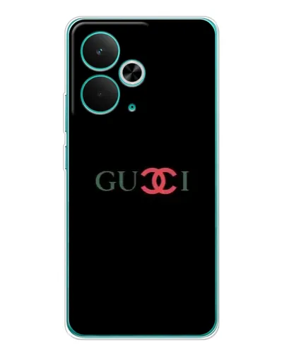 Чехол для Realme 14T с картинкой «Gucci — красный градиент»