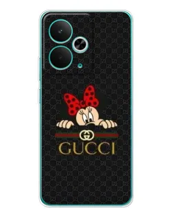Чехол для Realme 14T с картинкой «Минни Маус Gucci — черный» Чехол для Realme 14T с картинкой «Минни Маус Gucci — черный»