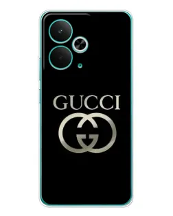 Чехол для Realme 14T с картинкой «Gucci — золото на черном» Чехол для Realme 14T с картинкой «Gucci — золото на черном»