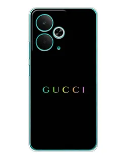 Чехол для Realme 14T с картинкой «Gucci — неоновый минимализм» Чехол для Realme 14T с картинкой «Gucci — неоновый минимализм»