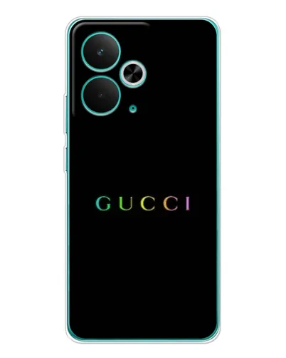 Чехол для Realme 14T с картинкой «Gucci — неоновый минимализм» Чехол для Realme 14T с картинкой «Gucci — неоновый минимализм»