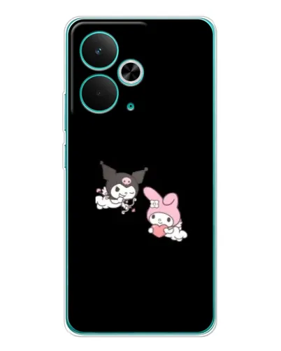 Чехол для Realme 14T с картинкой «My Melody и Kuromi»