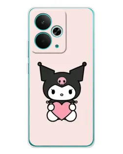 Чехол для Realme 14T с картинкой «Kuromi и сердце» Чехол для Realme 14T с картинкой «Kuromi и сердце»