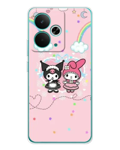 Чехол для Realme 14T с картинкой «My Melody и Kuromi»