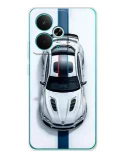 Чехол для Realme 14T с картинкой «Вид сверху — BMW M»