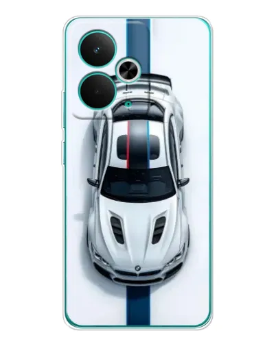 Чехол для Realme 14T с картинкой «Вид сверху — BMW M»
