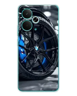 Чехол для Realme 14T с картинкой «Колесо BMW вблизи» Чехол для Realme 14T с картинкой «Колесо BMW вблизи»
