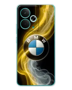 Чехол для Realme 14T с картинкой «Золотистый дым BMW» Чехол для Realme 14T с картинкой «Золотистый дым BMW»