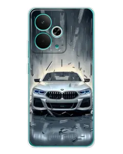 Чехол для Realme 14T с картинкой «BMW в свете фар» Чехол для Realme 14T с картинкой «BMW в свете фар»