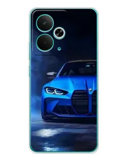 Чехол для Realme 14T с картинкой «Голубая BMW M4» Чехол для Realme 14T с картинкой «Голубая BMW M4»