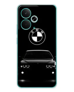 Чехол для Realme 14T с картинкой «BMW — взгляд из темноты» Чехол для Realme 14T с картинкой «BMW — взгляд из темноты»