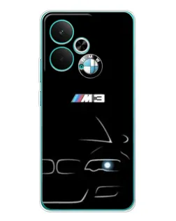Чехол для Realme 14T с картинкой «Минималистичный принт BMW M3» Чехол для Realme 14T с картинкой «Минималистичный принт BMW M3»