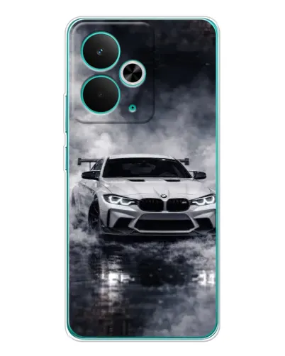 Чехол для Realme 14T с картинкой «BMW сквозь туман»