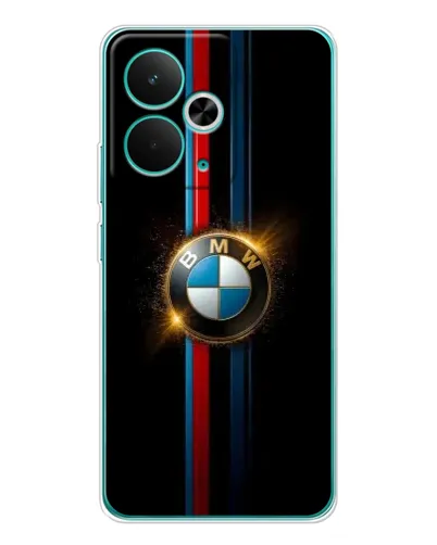 Чехол для Realme 14T с картинкой «BMW M-Power неон»