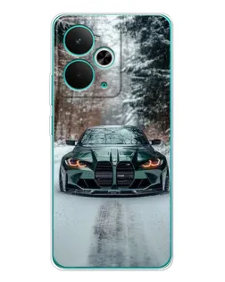 Чехол для Realme 14T с картинкой «BMW в зимнем лесу» Чехол для Realme 14T с картинкой «BMW в зимнем лесу»