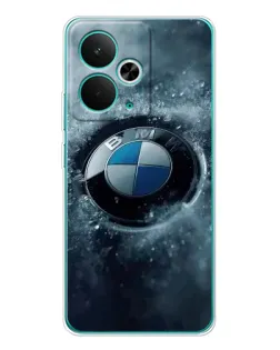 Чехол для Realme 14T с картинкой «Логотип BMW — лед» Чехол для Realme 14T с картинкой «Логотип BMW — лед»