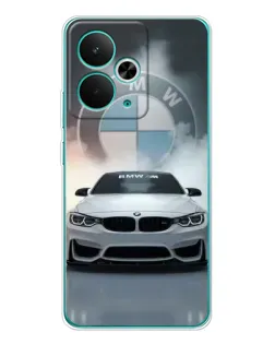 Чехол для Realme 14T с картинкой «BMW в белом дыму» Чехол для Realme 14T с картинкой «BMW в белом дыму»